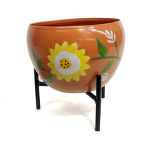 Load image into Gallery viewer, Pot w/Stand, Sunflowers, 3 Assorted
