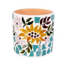 Load image into Gallery viewer, Pot, 4in, Sunflower Mosaic, 3 Assorted
