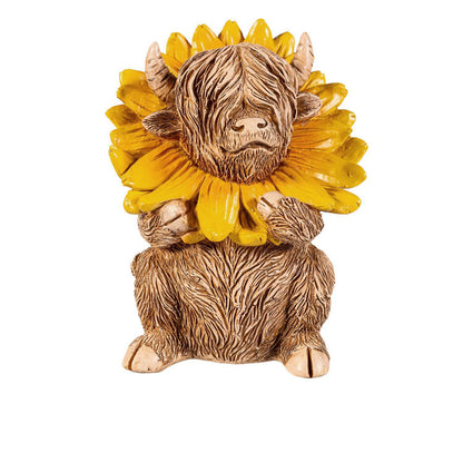 Resin Decor, Fall Highland Cow, 2 Assorted