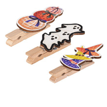 Load image into Gallery viewer, Wooden Clips, Halloween
