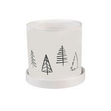 Load image into Gallery viewer, Pot, 4in, Ceramic, Holiday Drawings, 4 Assorted
