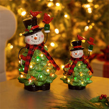 Load image into Gallery viewer, Decor, Ceramic, LED Snowman, Large
