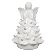 Decor, Ceramic, LED Angel Tree