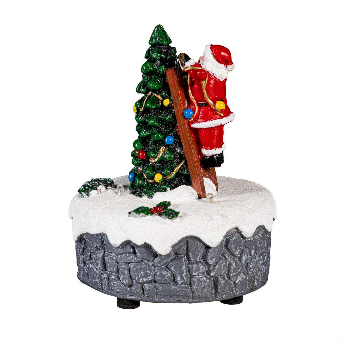 Decor, Resin, LED Christmas Scene, 3 Assorted