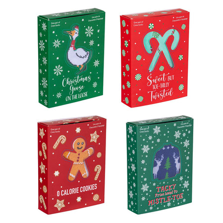 Socks, Holday Cheer, 4 Assorted