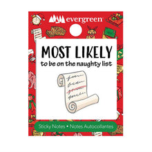 Load image into Gallery viewer, Sticky Notes, Xmas Most Likely, 8 Assorted
