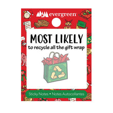 Load image into Gallery viewer, Sticky Notes, Xmas Most Likely, 8 Assorted
