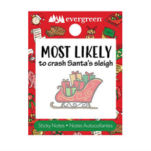 Load image into Gallery viewer, Sticky Notes, Xmas Most Likely, 8 Assorted
