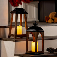 Load image into Gallery viewer, Decor, Wood Lantern W/ LED Candle, 2 Assorted
