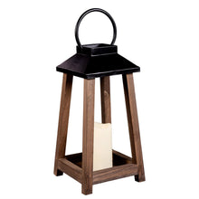 Load image into Gallery viewer, Decor, Wood Lantern W/ LED Candle, 2 Assorted
