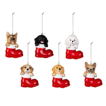 Load image into Gallery viewer, Ornament, Resin, Dogs In Stocking, Assorted
