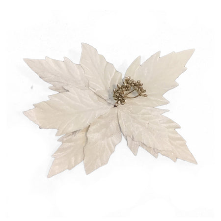 Ornament Tree Clip, Pearl & Pine Flower, 2 Ast,