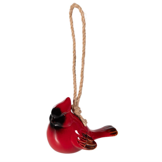 Ornament, Ceramic, Cardinal, 2 Assorted