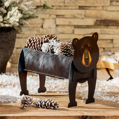 Planter, Metal, Bear Shaped