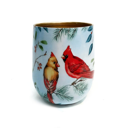 Planter, Metal, Small, Xmas Birds