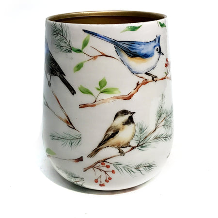 Planter, Metal, Large, Xmas Birds