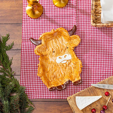 Load image into Gallery viewer, Plate, Ceramic, Embossed Highland Cow

