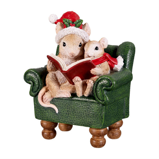 Decor, Resin, Mouse Reading Chair
