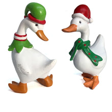 Load image into Gallery viewer, Decor Statue, Resin, Xmas Goose, 2 Assorted
