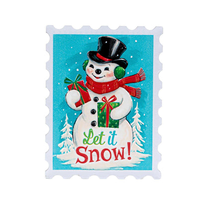 Magnets, Christmas Stamps, Assorted 3
