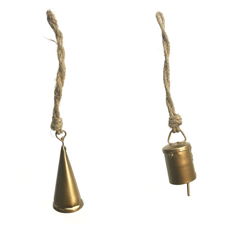 Ornament, Mini Hanging Gold Bells, Assorted