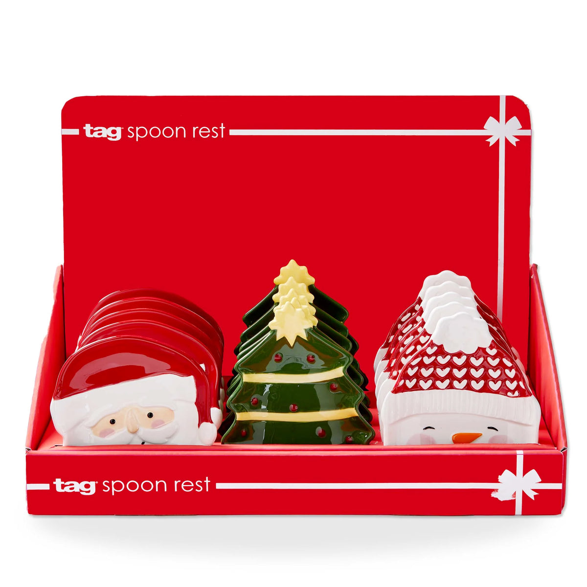 Spoon Rest, Holiday Cheer, 3 Assorted