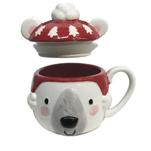 Load image into Gallery viewer, Mug, Ceramic, Polar Bear, Lidded
