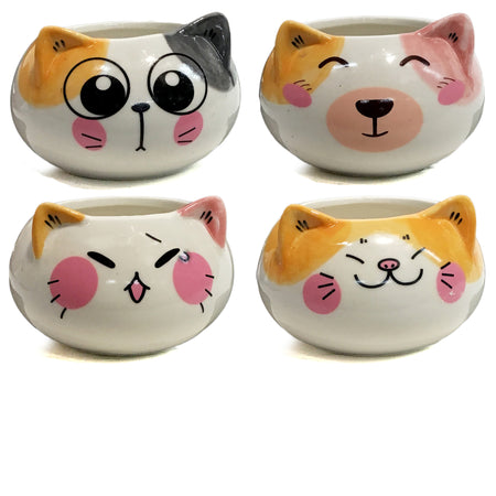 Planter, 3in, Cat Paw Orange, Round