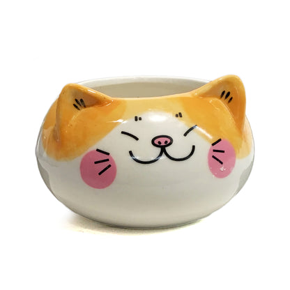 Planter, 3in, Cat Paw Orange, Round