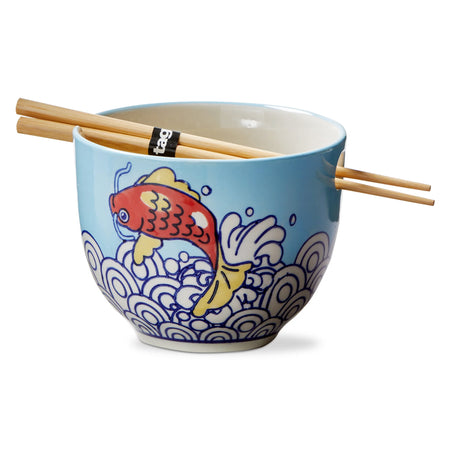 Noodle Bowl, Koi Fish, Set/2
