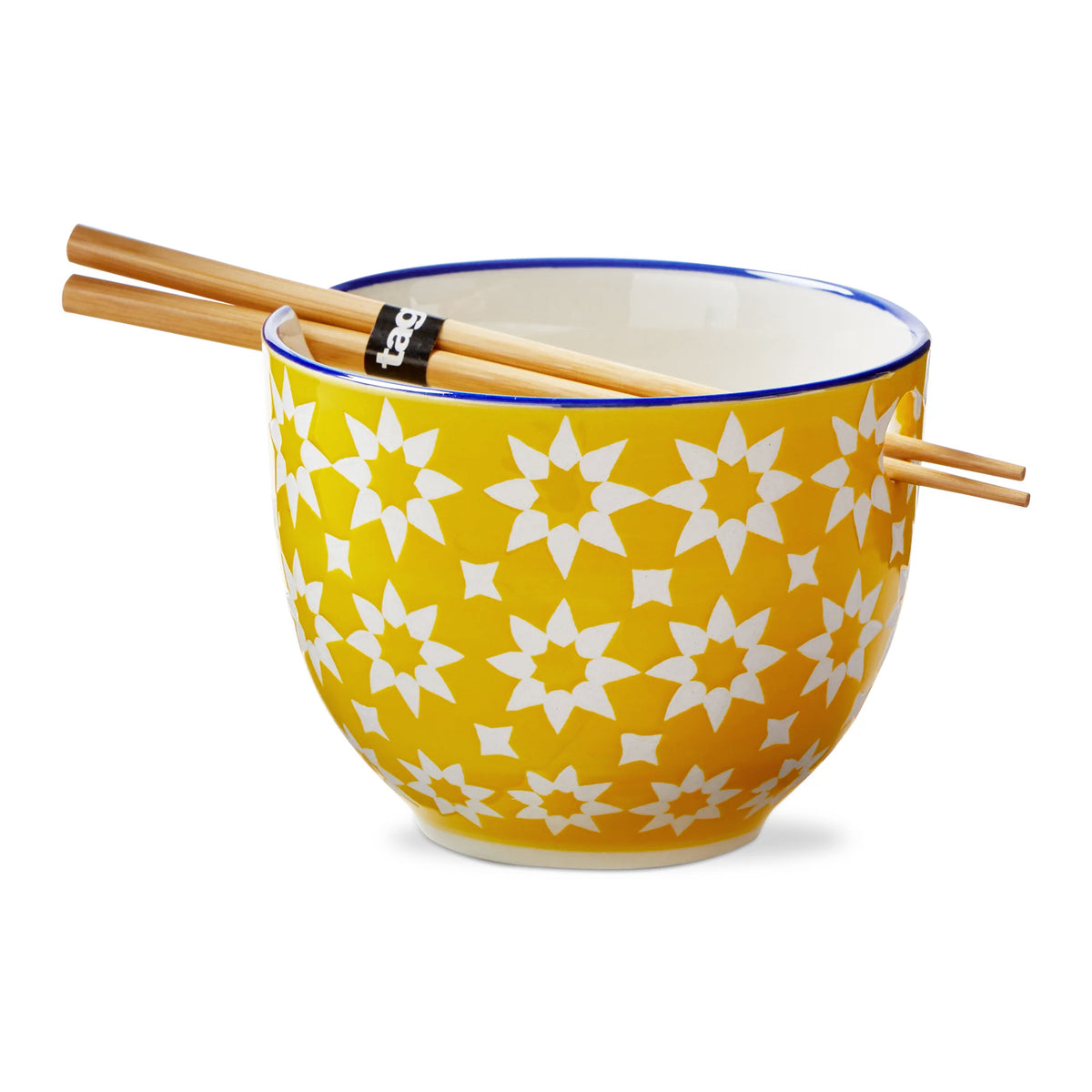 Noodle Bowl, Stars, Yellow, Set/2