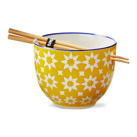 Noodle Bowl, Stars, Yellow, Set/2