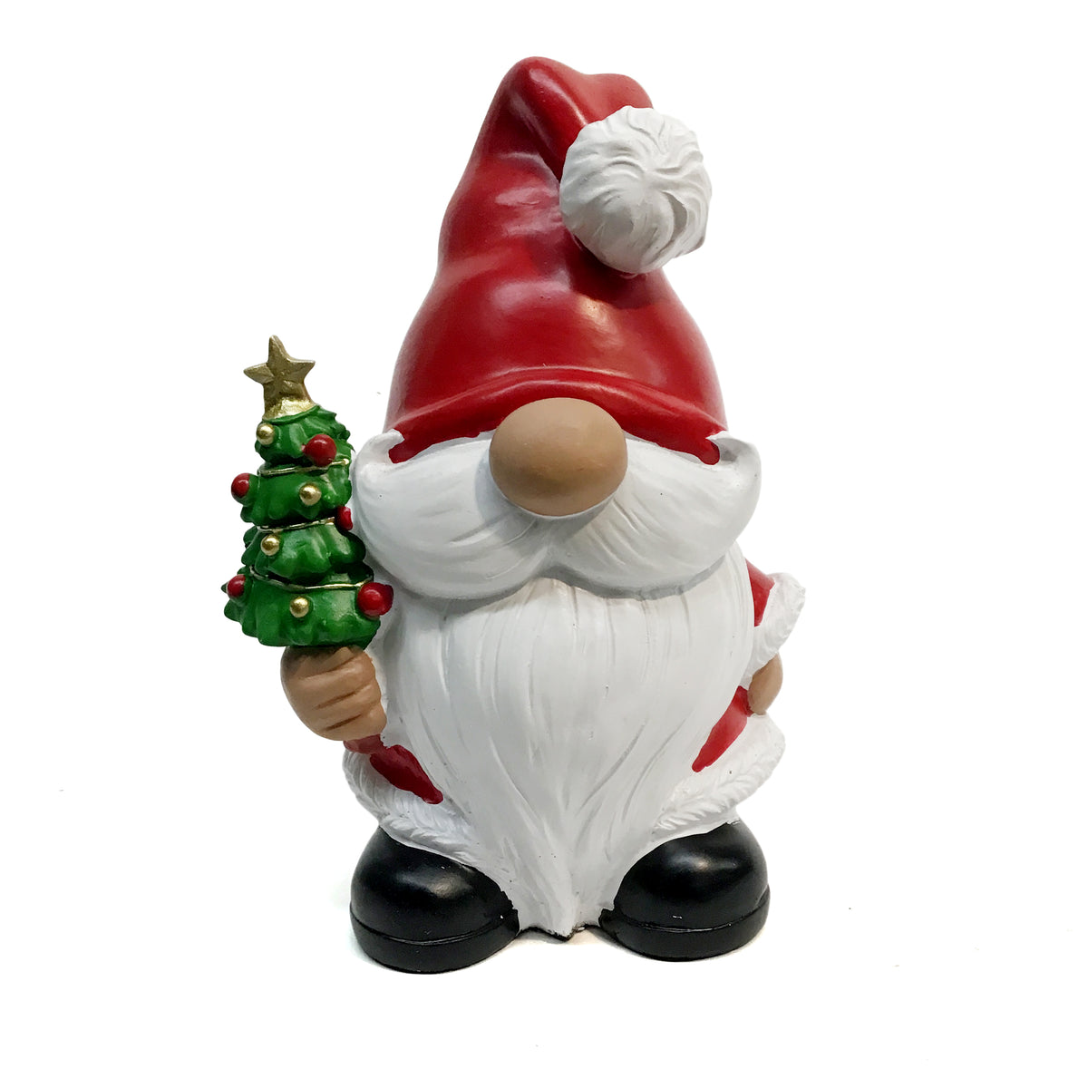 Ceramic Garden Statue, Santa Gnome
