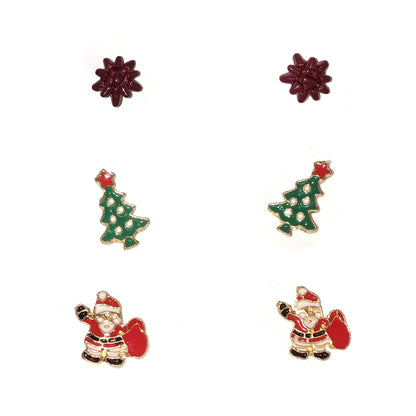 Earrings, Festive Holiday, 2 Assorted