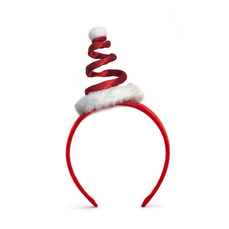 Headband, Swirly Santa Hat