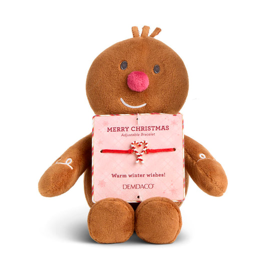 PLush & Bracelet Set, Gingerbread