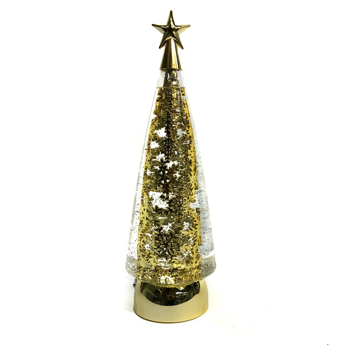 Decor, LED, Spining Gold Tree