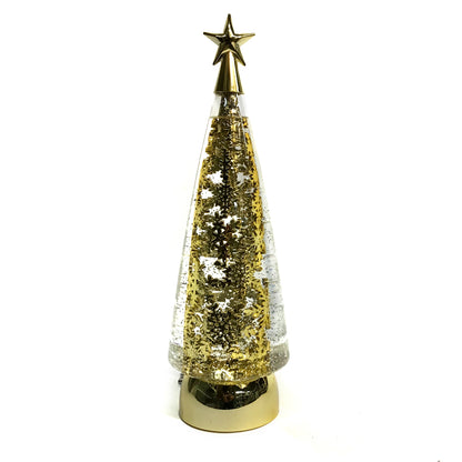 Decor, LED, Spining Gold Tree