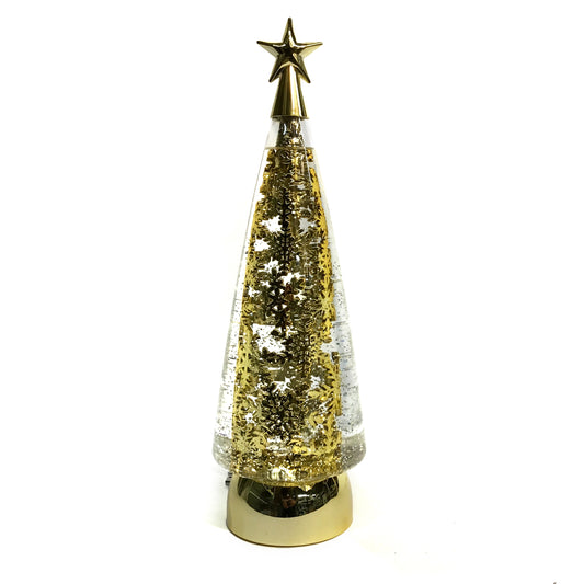 Decor, LED, Spining Gold Tree