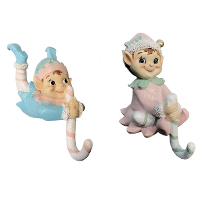 Stocking Holder, Elves, 2 Assorted