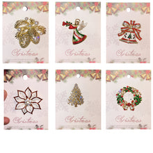 Load image into Gallery viewer, Brooch, Christmas, 6 Assorted
