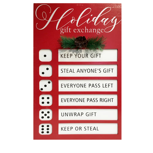 Holiday Dice Board, Gift Exchange