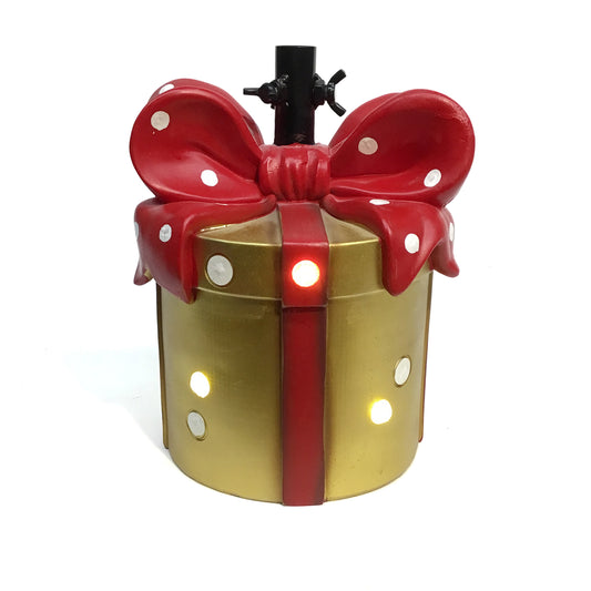 Decor Tree Base, LED, Gold Present