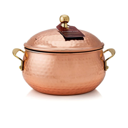 3 Wick Candle, Copper Pot, Simmering Cinder
