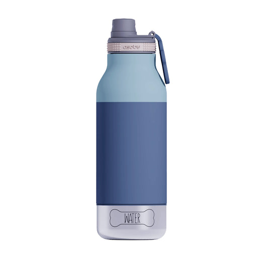 Water Bottle, Barky Pastel Blue 34oz