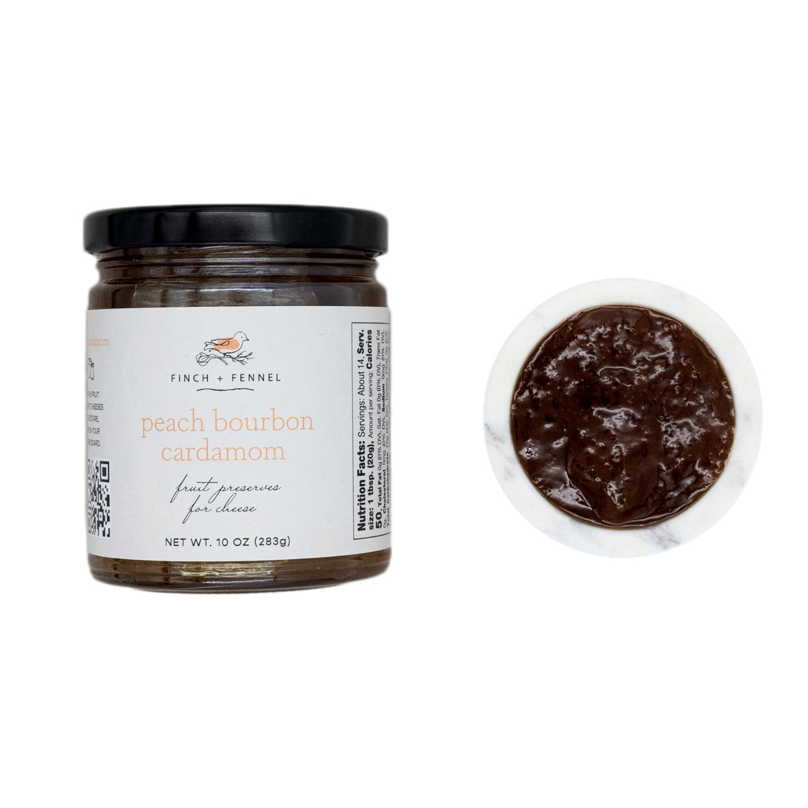 Preserve, Peach Bourbon Cardamom, 10oz
