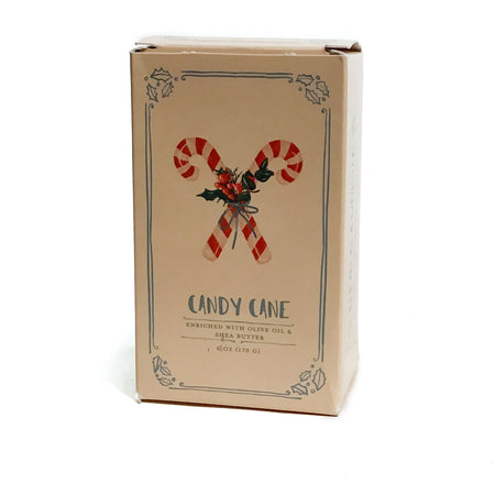 Candy Cane Scented Soap Bar, 6oz