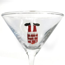 Load image into Gallery viewer, Martini Glass, Hand-Blown Holiday, Figure Inside
