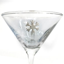 Load image into Gallery viewer, Martini Glass, Hand-Blown Holiday, Figure Inside
