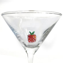 Load image into Gallery viewer, Martini Glass, Hand-Blown Holiday, Figure Inside

